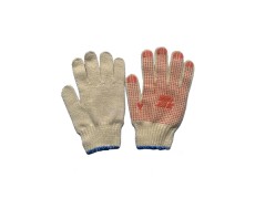 OH-Găng tay len chấm hạt nhựa PVC (70g) loại 1